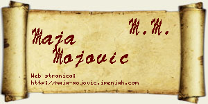Maja Mojović vizit kartica